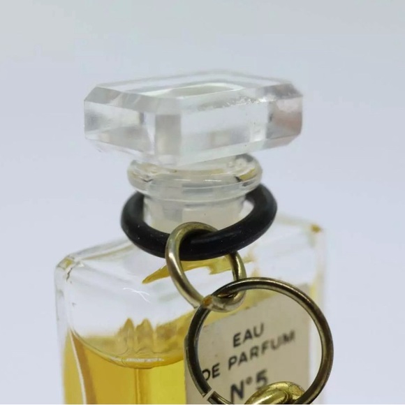 CHANEL Perfume Necklace Gold CC Authentic - Picture 2 of 7